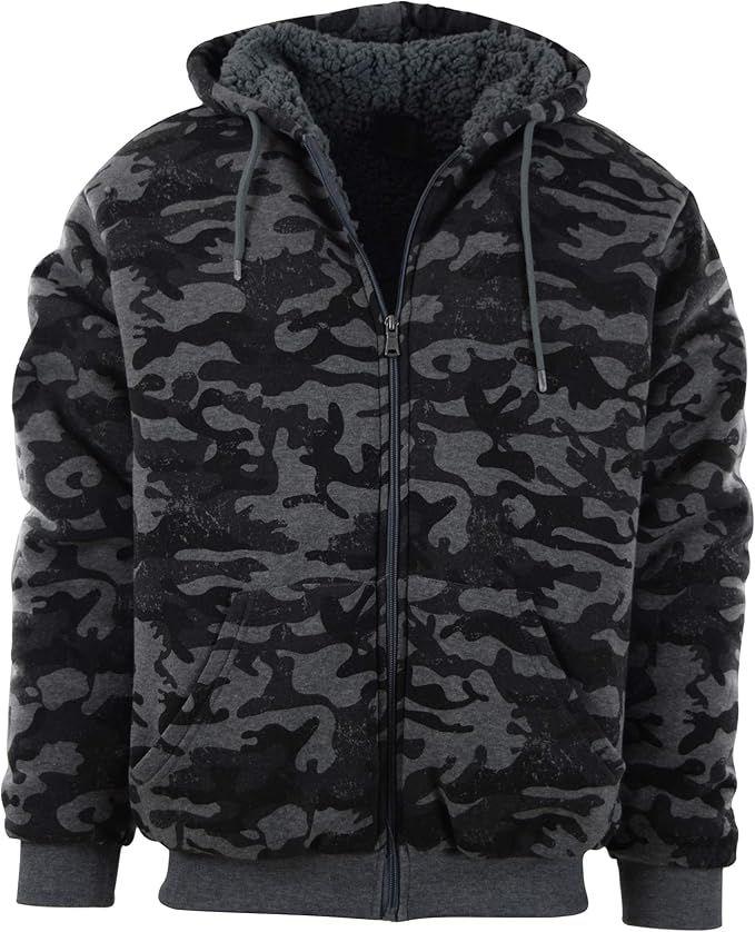 mens fleece lined hoodies sale