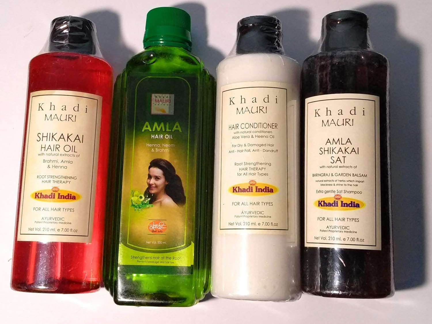 Buy Khadi Mauri Herbal Hair Care Combo Of Amla Hair Oil Shikakai