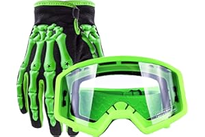 Youth Glove & Goggle Combo Motocross Offroad ATV MX Dirt Bike by Typhoon Helmets