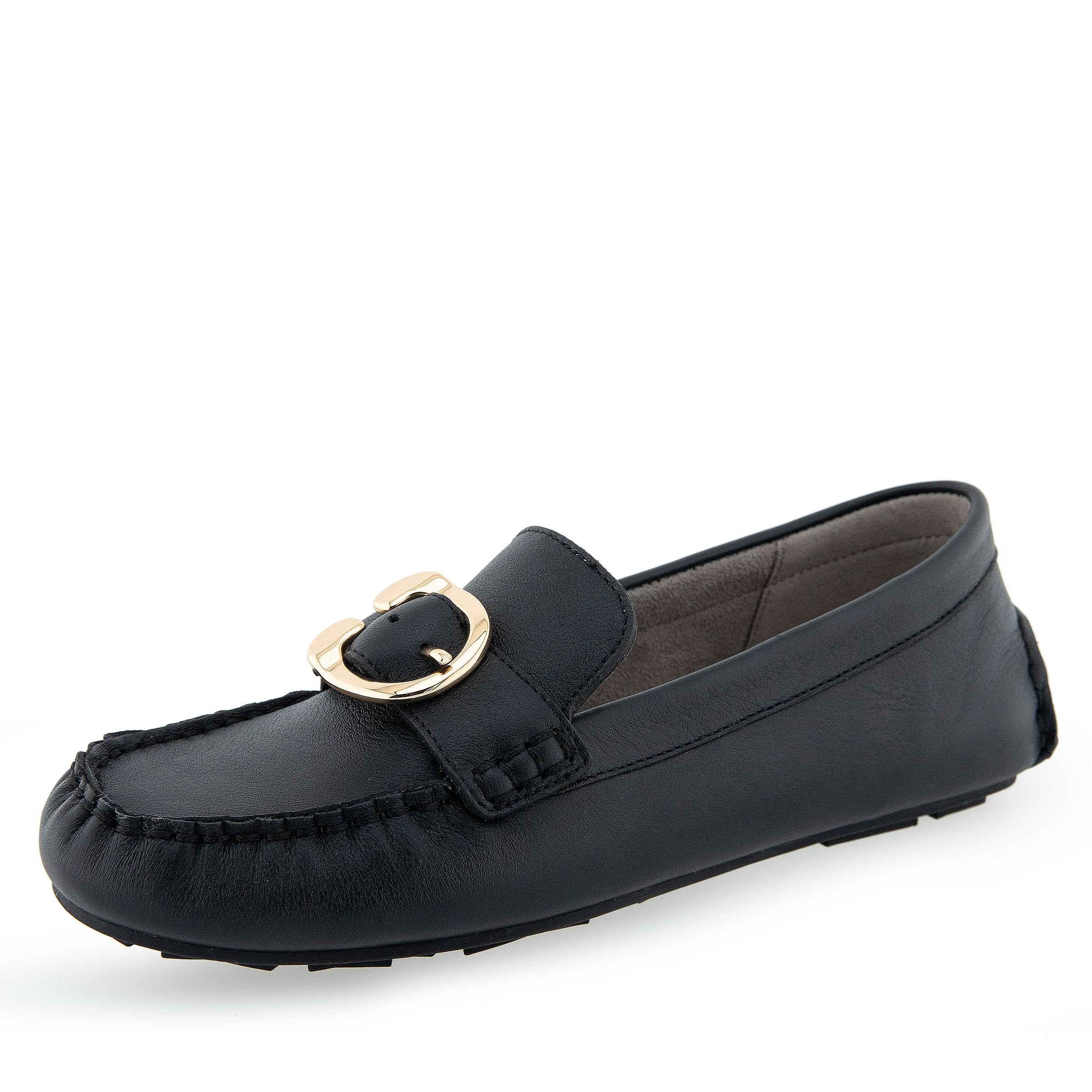 Aerosoles Women’s CASE Loafer Flat, Black Leather, 9.5