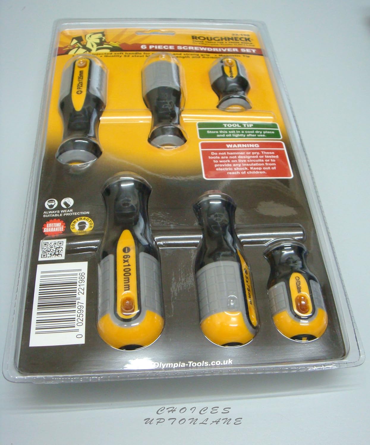 Roughneck ROU22198 Screwdriver Set - 6 Piece, Multicolor - Image 5