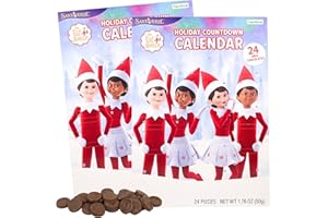 Frankford Elf on the Shelf Chocolate Advent Calendar 2025, Candy Filled Countdown to Christmas, Calendario De Adviento, 24 Pieces