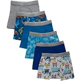Hanes Boys' Potty Training Underwear, Light Leaks Toddler Cotton Briefs and Boxer Briefs, Multi-pack