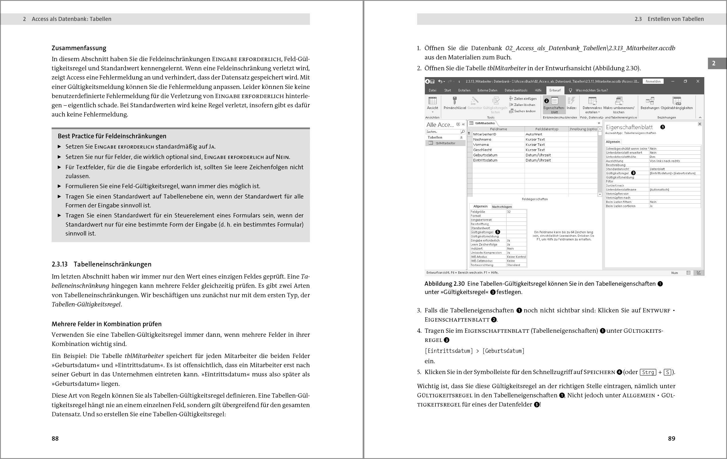 Access 2019 Das Umfassende Handbuch Tabellen Formulare