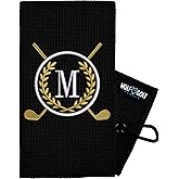 Wolf Golf Towels Monogrammed Personalized Golf Towel | Custom Golf Towels for Golf Bags for Men or Women