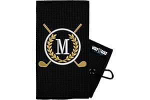 Wolf Golf Towels Monogrammed Personalized Golf Towel | Custom Golf Towels for Golf Bags for Men or Women
