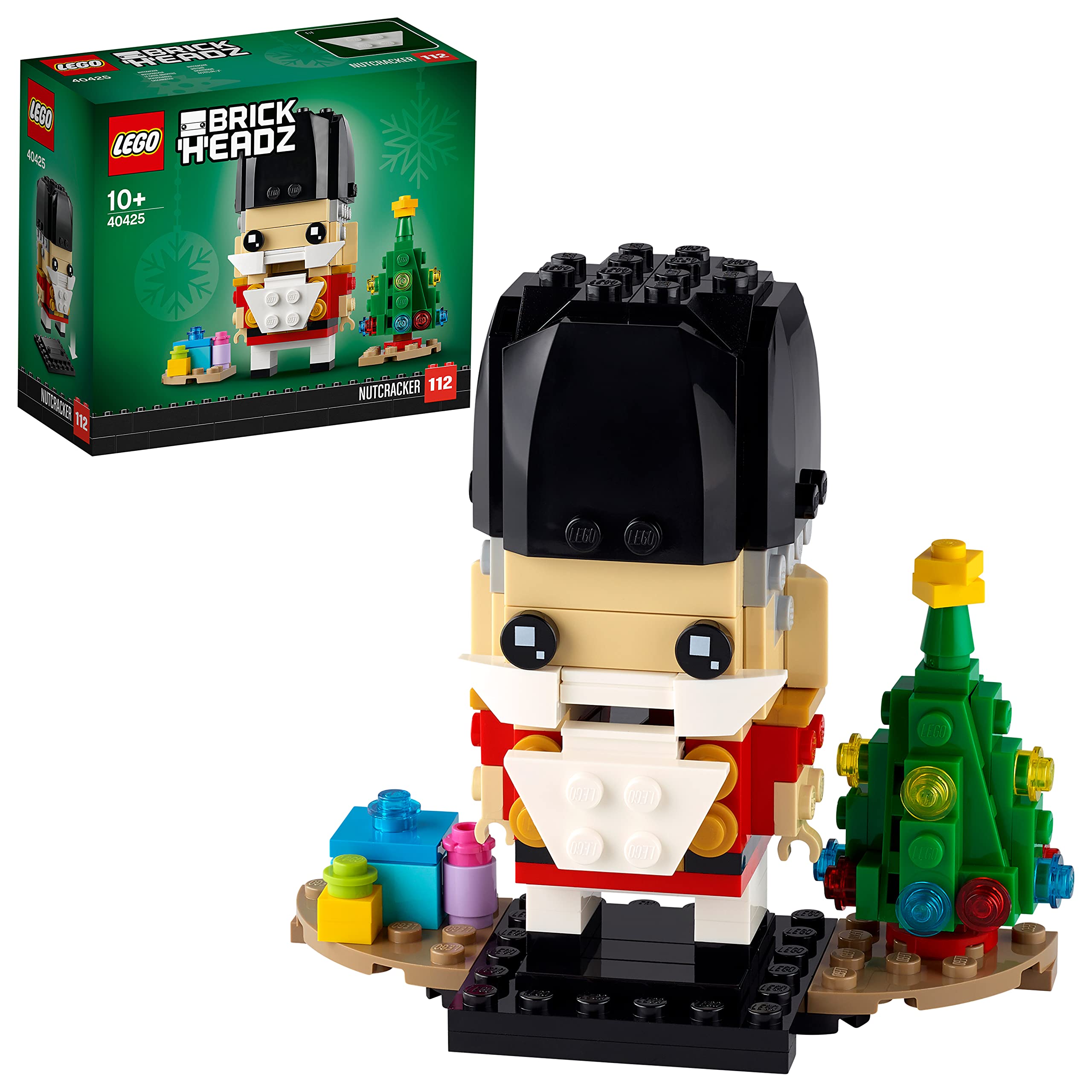 LEGO 40425 BrickHeadz Nutcracker Christmas Toy with Christmas Tree for Men, Women & Children from 10 Years