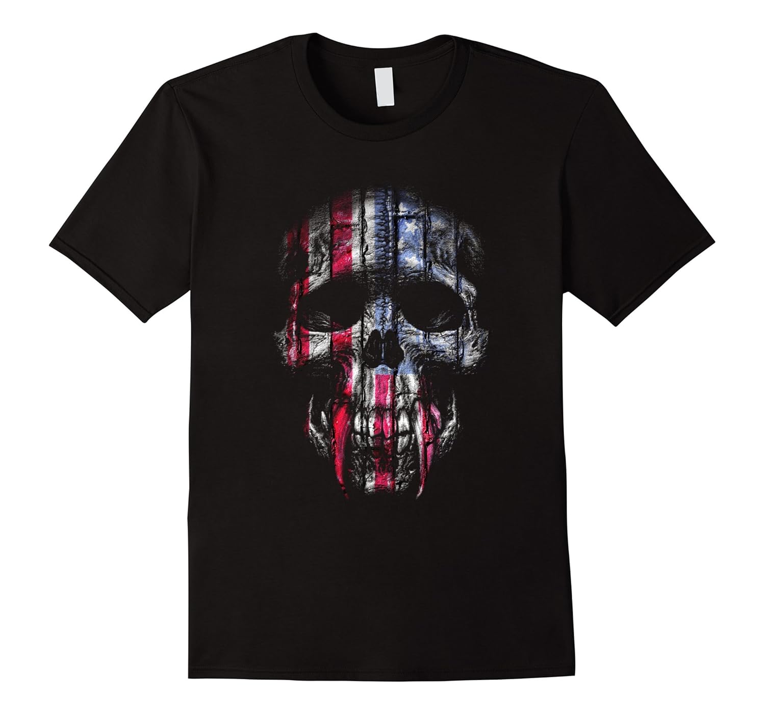 American Pride Javaman Skull T-Shirt-ANZ