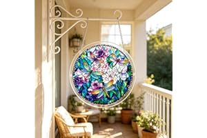 Acrylic Jigsaw Puzzle Suncatcher, 7.9in/20cm Acrylic Suncatcher Puzzle, Suncatcher Puzzle Kit, for Doors Garden and Window Ha