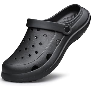 AMANSSE Unisex Clogs for Men & Women Lightweight Slip-On Garden Shoes Breathable Non-Slip Shower Sandals
