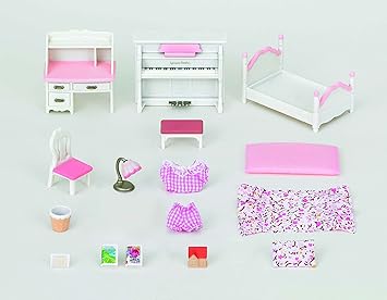 sylvanian families girl's room set