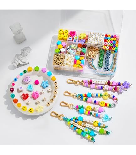 Lot De 224 Porte-clés Faits Maison, 100 Breloques De Brillant à Lèvres, 20 Porte-clés, 1 Pince à Bijoux, 1 Perforateur, Chaîne Rouleaux De 5 M, 100 Anneaux Sautants, Pour Bijoux Artisanaux