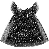 AGQT Baby Girls Christmas Tulle Tutu Dress Sleeveless Sequin Layered Dresses Size 6M-4T