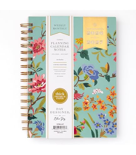 Amazon.com : Blue Sky Day Designer 2026-2027 Monthly Academic Year