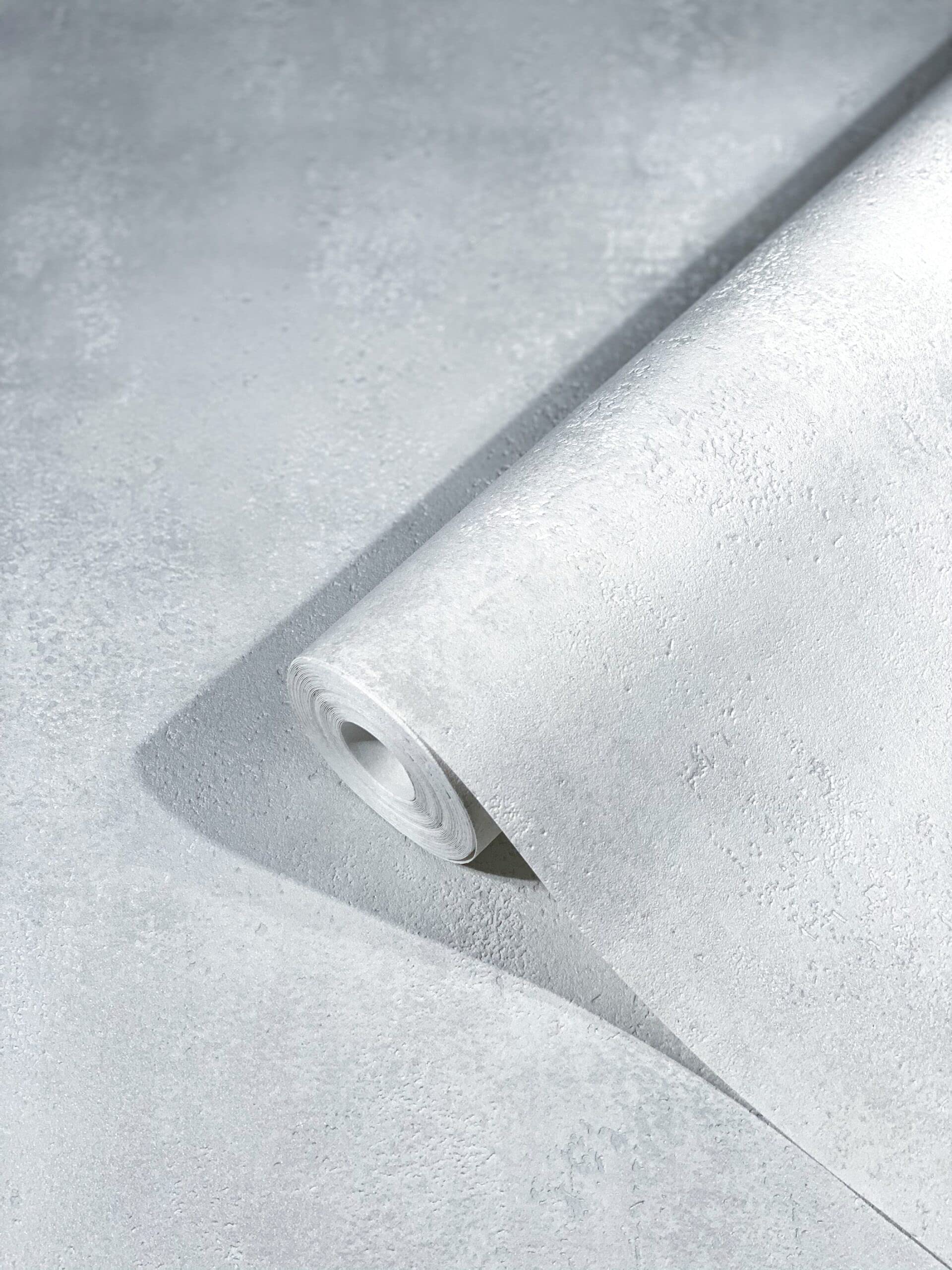 Marburg Wallpaper White Concrete Look Hailey for Living Room, Bedroom or Kitchen 100% Made in Germany 10,05m x 0,53m Premium Quality Non-Woven Wallpaper 82248