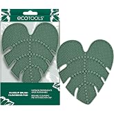 EcoTools Makeup Brush Cleaner Pad, 100% Silicone, 1 Count | Deep clean brushes with a makeup brush cleaning mat with textured ridges, suction cup and reusable silicone brush cleaner