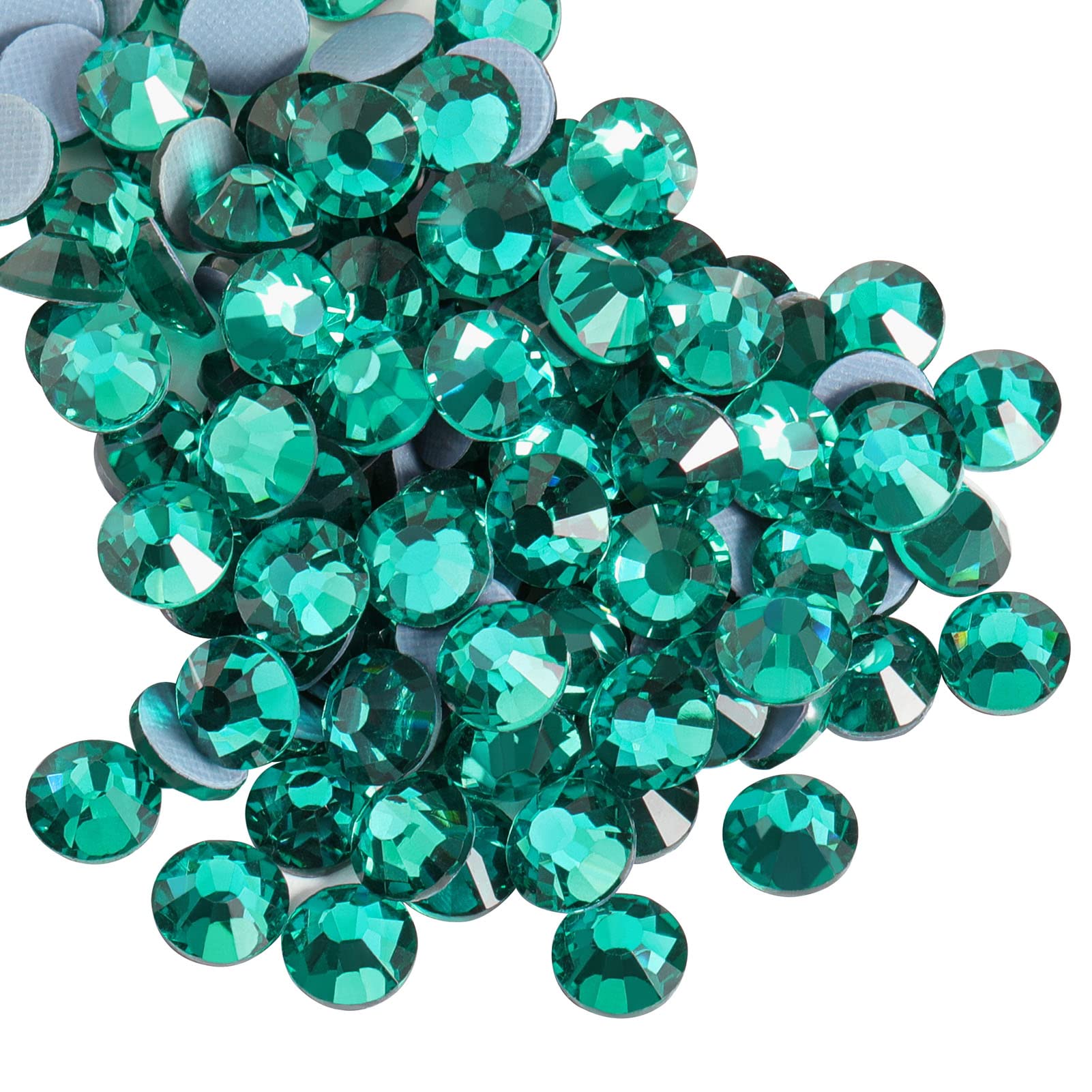 Beadsland Hotfix Rhinestones, 2880pcs Flatback Crystal Rhinestones for Crafts Clothes DIY Decoration, Bluezircon, SS10, 2.7-2.9mm — image 1