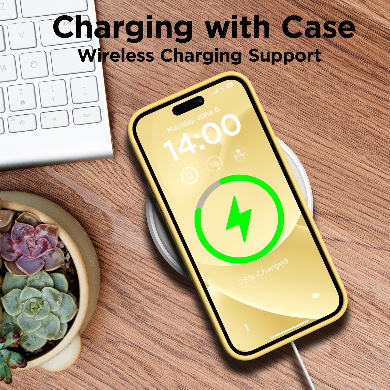 COFFKER Designed for iPhone 14 Pro Case, Liquid