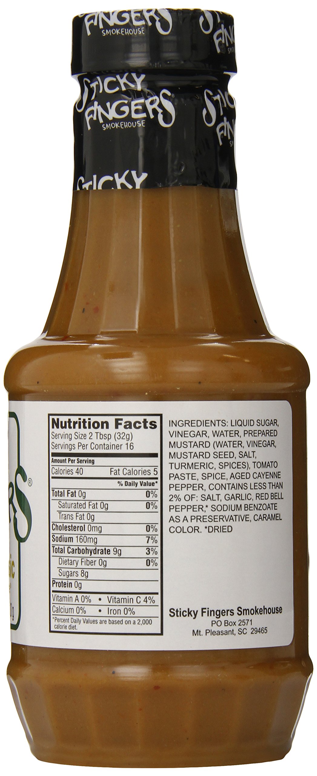 Sticky Fingers Carolina Classic Barbecue Sauce, 18 Ounces Pack of 2