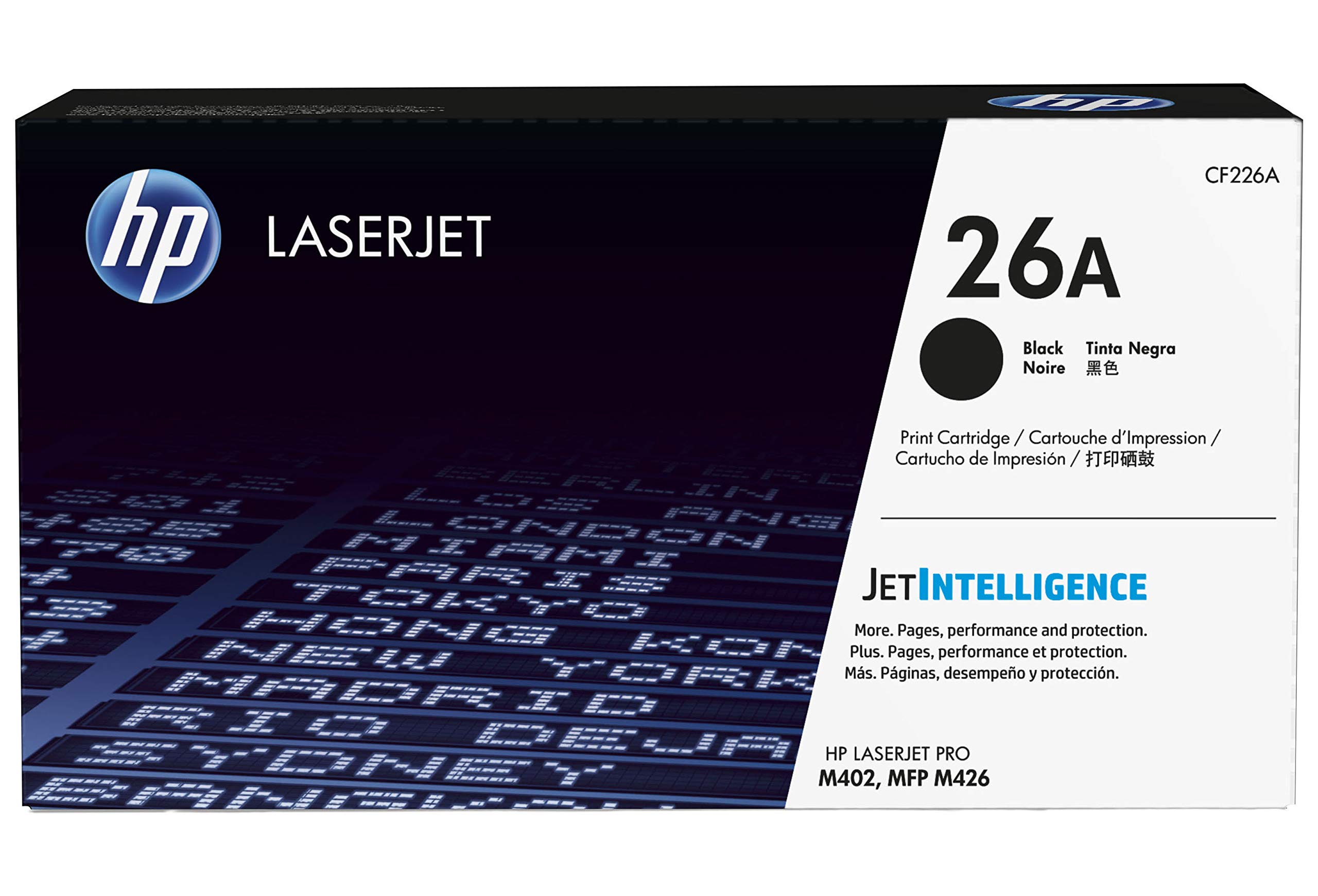 HP CF226A 26A Original LaserJet Toner Cartridge, Black, Pack of 1