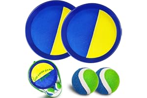 Jalunth Ball Catch Paddle Set Games - Beach Toys Pool Back Yard Outdoor Lawn Games Backyard Camping Toss Age 3 4 5 6 7 8 9 10 11 12 Years Old Boys Girls Kids Adults Family Christmas Easter Gifts