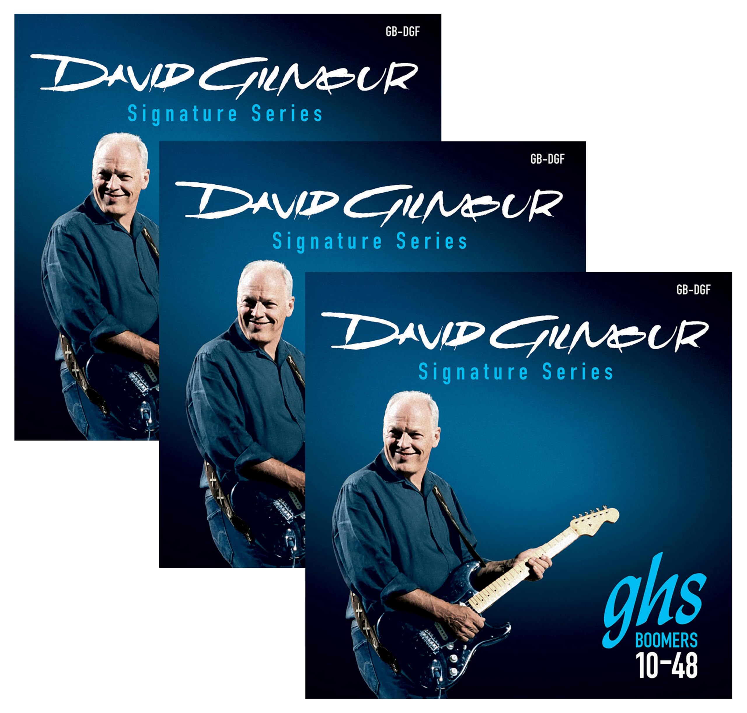 GHS GB-DGF Boomers David Gilmour Electric Guitar String Set - 10-48 (Pack of 3)
