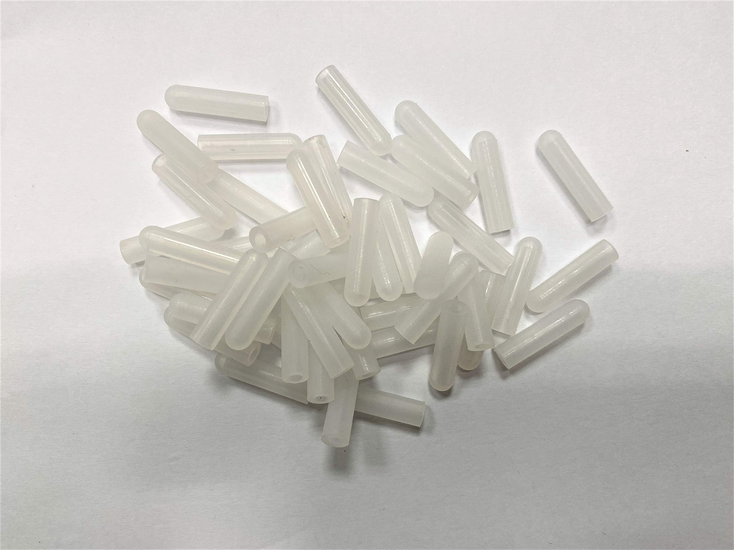 dexierp Protection Force Round Cap for 1/8" 3mm OD (Pack of 50) Pipe Post Tube End Cover 4-40 UNC 4-48 UNF M3 Screw Thread Protectors Paint Masking Reusable Silicone Rubber