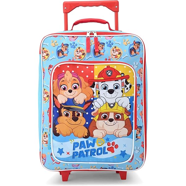 PAW PATROL Trolley für Mädchen ab 2 Jahren, 47 x 31 x 13 cm, Griff 76