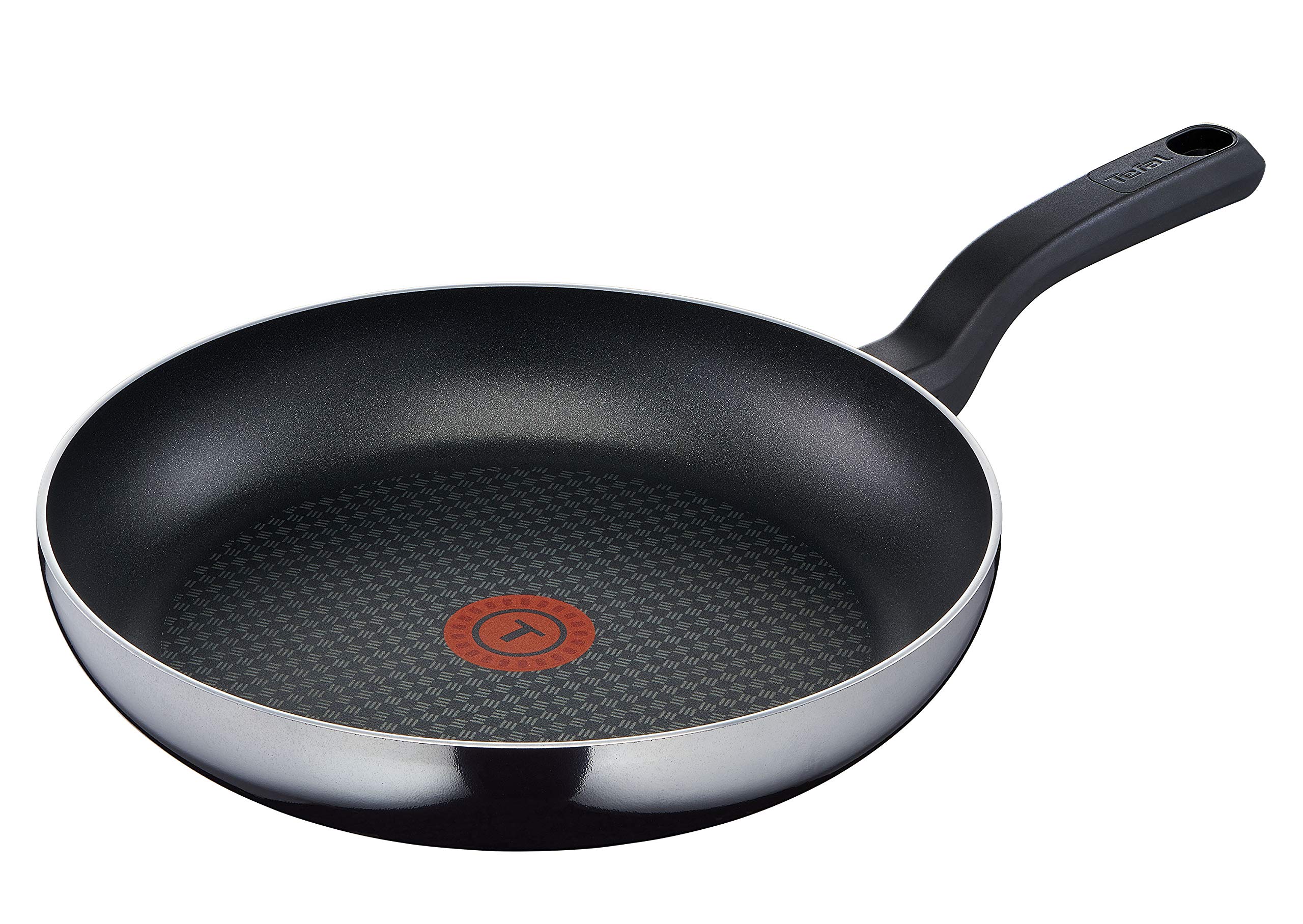 Tefal D51606 Resist Frying Pan 28 cm Non-Stick Coating Thermo-Spot Aluminium Black