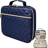 StarPlus2 Medium Pill Bottle Organizer, Medicine Bag, Case, Carrier for Medications, Vitamins, and Medical Supplies - Travel Medicine Organizer Home Storage Med Bag - Ultrasonic Navy (Without Lock)