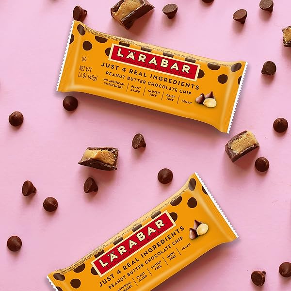 LARABAR PEANUT BUTTER CHOCOLATE CHIP, GLUTEN FREE FRUIT & NUT BAR, 16 CT