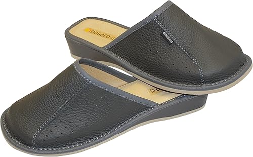 Pantoufles en cuir femme Outlet
