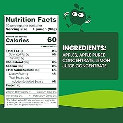 GoGo squeeZ Fruit on the Go, Apple Apple, 3.2 oz
