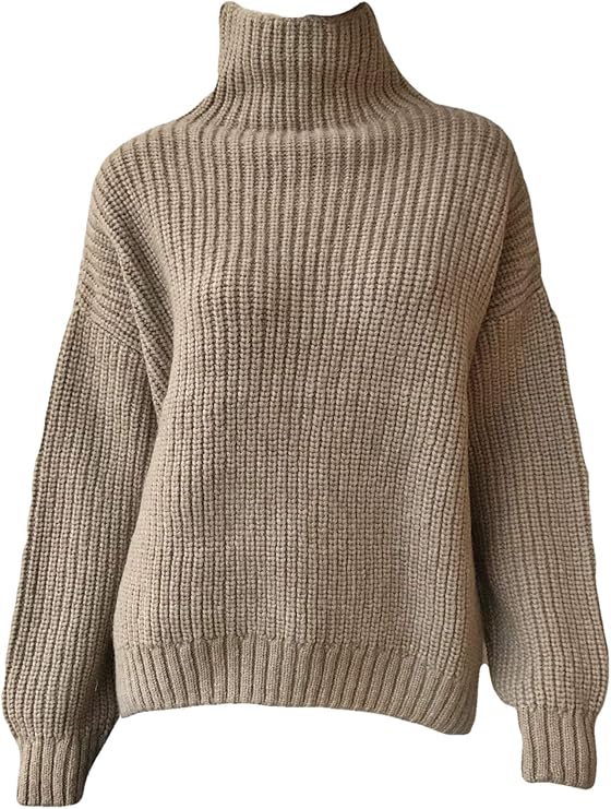 ANINE BING Sydney Sweater (XS) Camel at Amazon Womenâs Clothing store