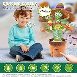ARIEL-GXR Dancing Cactus Plush Toy - Sings, Talks, Repeats, USB Charging, Kids view 4