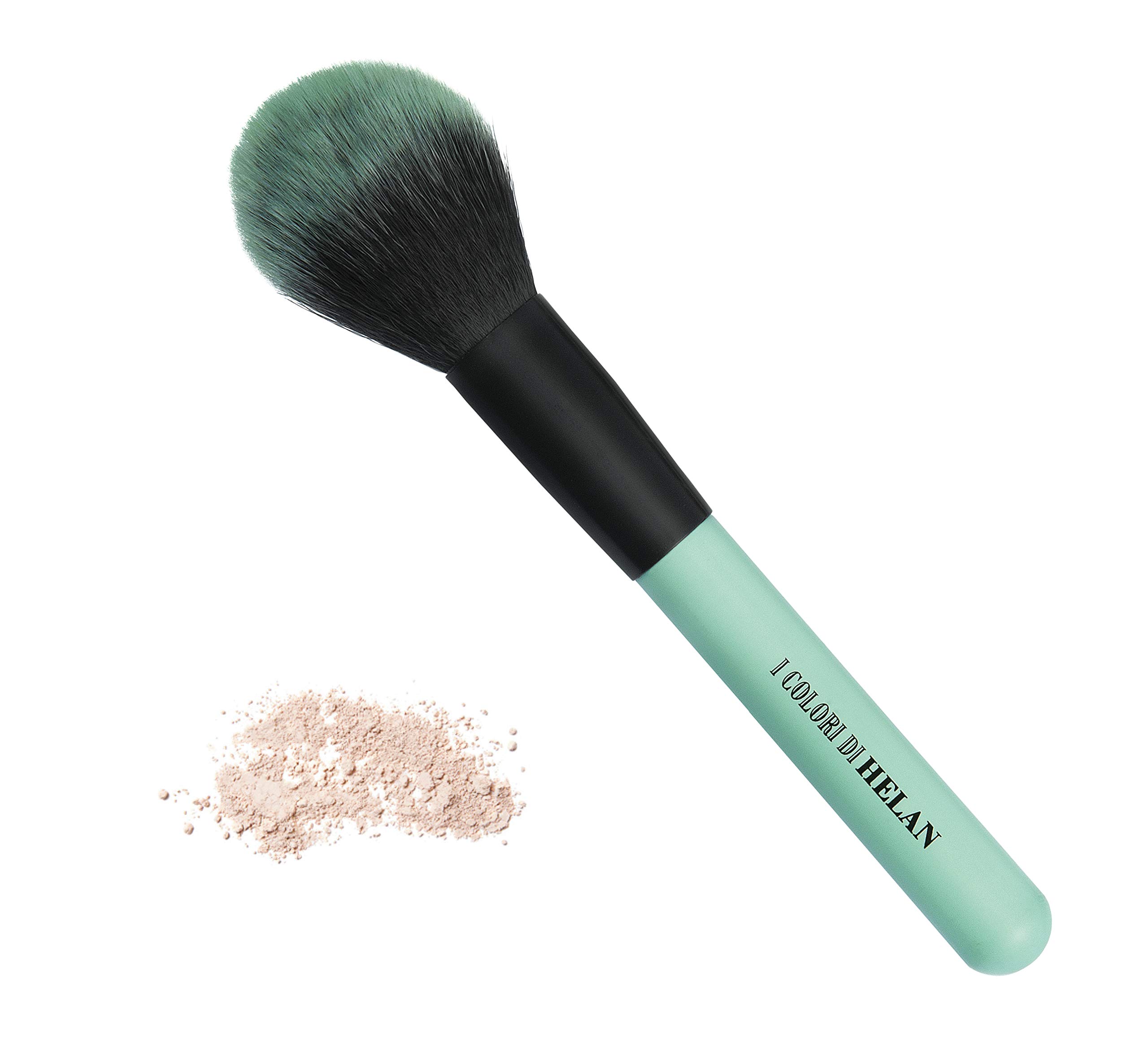 Helan I Colori - Makeup Powder Brush for Face Powder, Bronzer & Blush, Gentle Bristles for Versatile Applications - Make Up Brushes Perfect for Shading, Highlighting, Shaping - Made in Italy, Ninfea