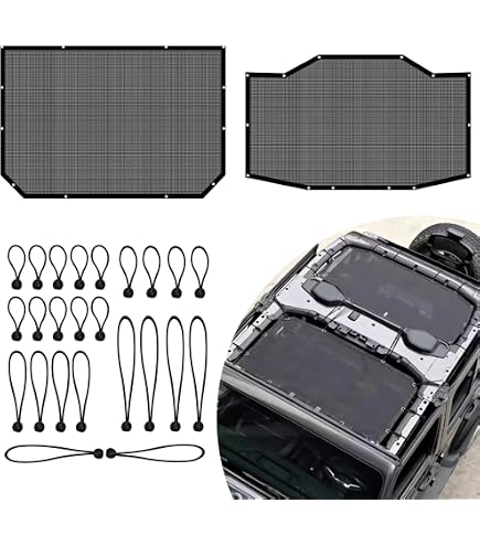 TDHLW Toit Sunshade Maille Bikini Top Pour Jeep Wrangler TJ 1997-2006 - Protection UV