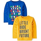 The Children's Place,Baby Boys,and Toddler Assorted Everyday Long Sleeve Graphic T-Shirts