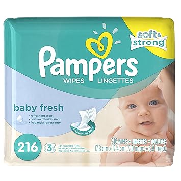pampers wipes scented