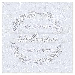 OFCCUSTOM Wedding Embosser Personalized Name Date