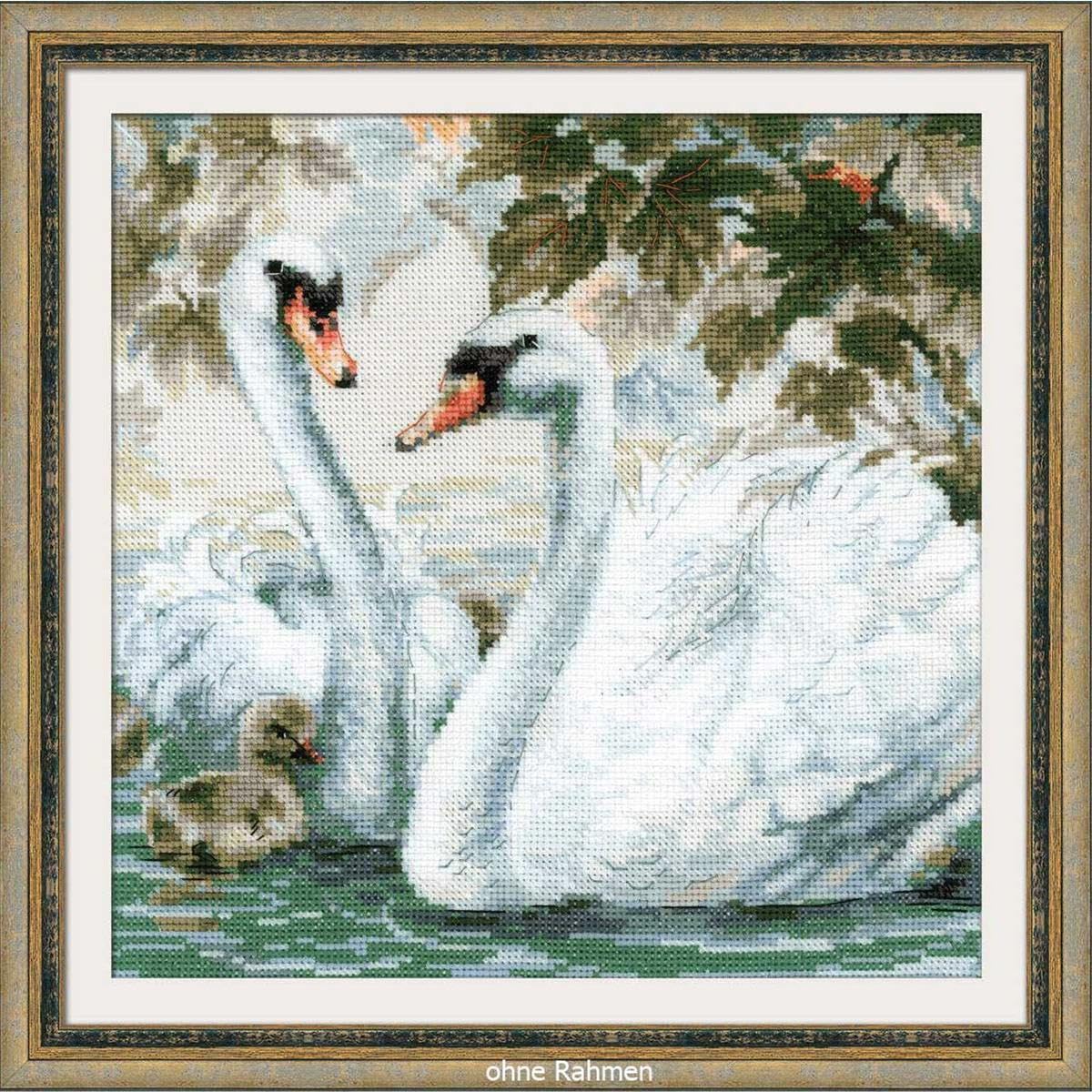 RIOLIS Cross Stitch Kit - 1726 - White Swans