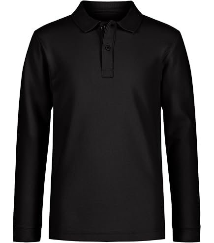 Amazon.com: Jerzees Boys' Big Spot Shield Long Sleeve Polo Sport