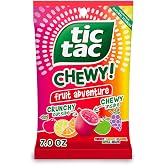 TIC TAC CHEWY! Fruit Adventure Candy, Fruity Chewy Candy, 7 oz (Packaging May Vary)