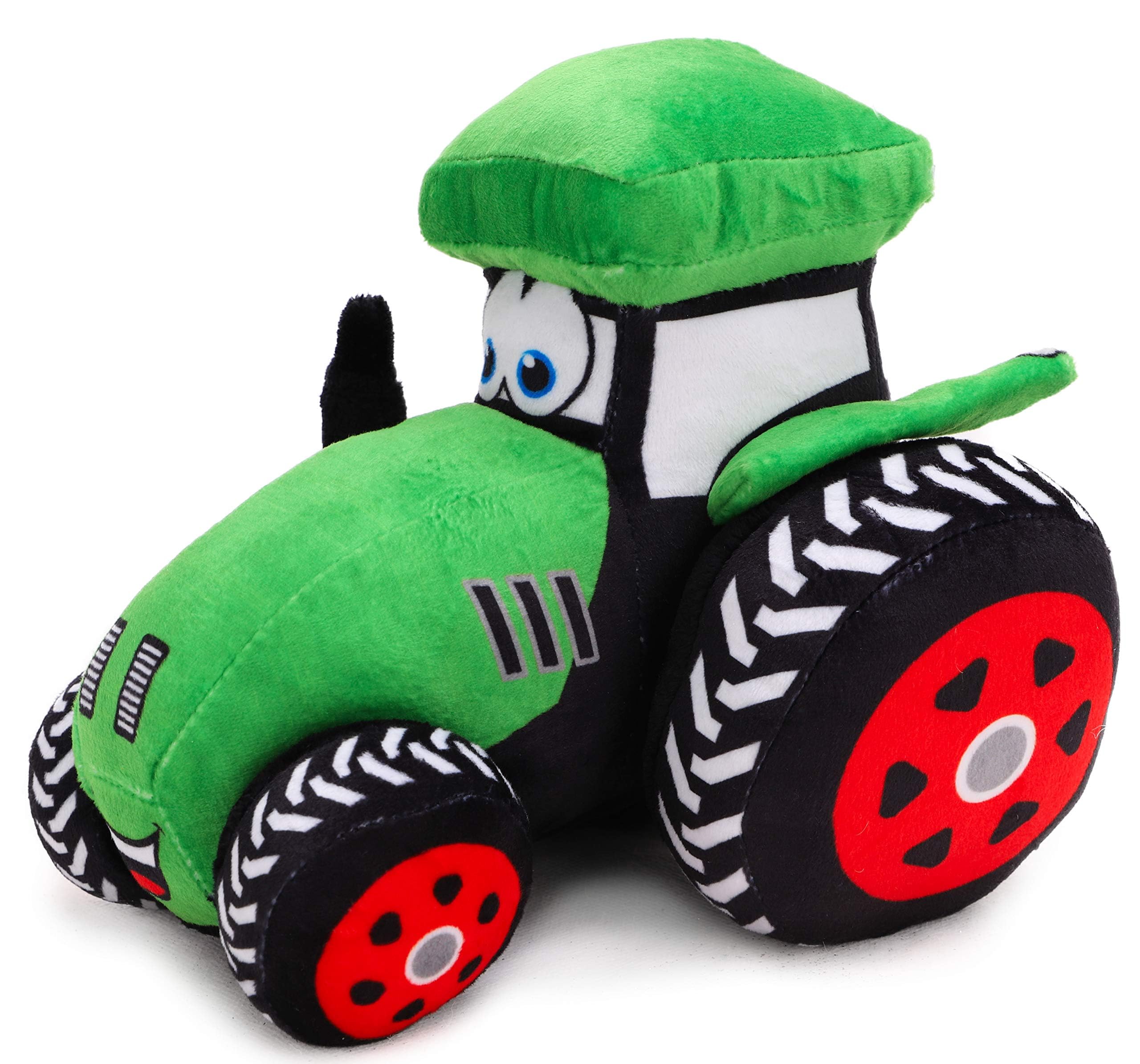 Toyland® 21cm (8") Green Plush Farm Tractor - Soft & Cuddly Farm Vehicle Stuffed Toy - Colourful Tractor Teddy - Suitable From Birth — image 1