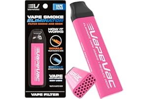 VapeVac(Registered Brand) – Pocket-Sized Personal Air Filter for Discreet Output Reduction | Minimizes Odor, Keeps Air Fresh 