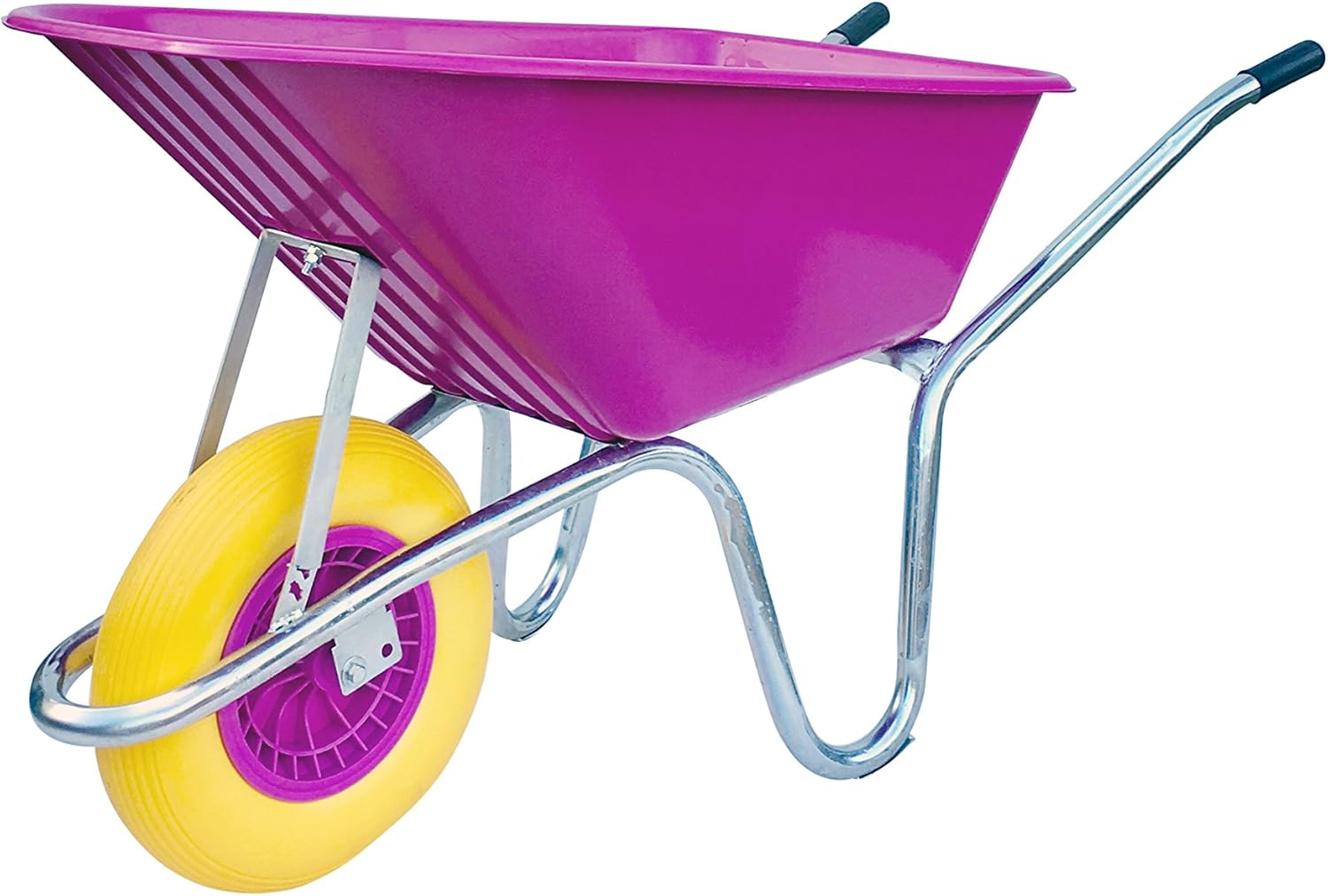 Wheelbarrow Pink with PunctureProof tyre Delivered Fully Assembled