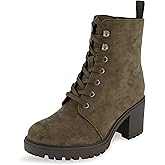 CUSHIONAIRE Women's James lace up boot +Memory Foam, Wide Widths Available