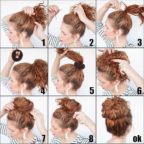 Buy Light Beige Qy 3pcs Hair Mesh Chignon Donut To Make Hair Bun