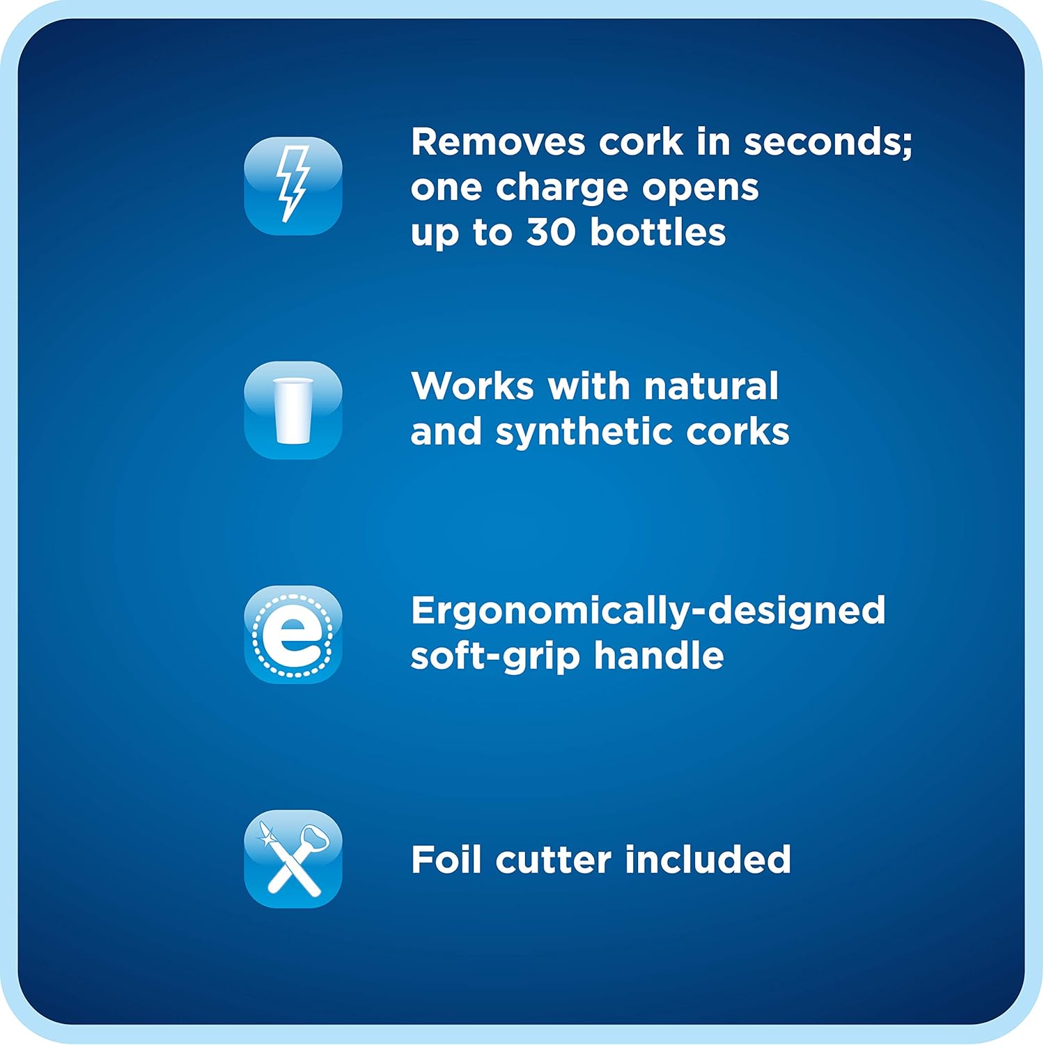 Oster Cordless Electric Wine Bottle Opener with Foil Cutter, FFP - FPSTBW8207-S-AMZ, Silver, One: Kitchen & Dining