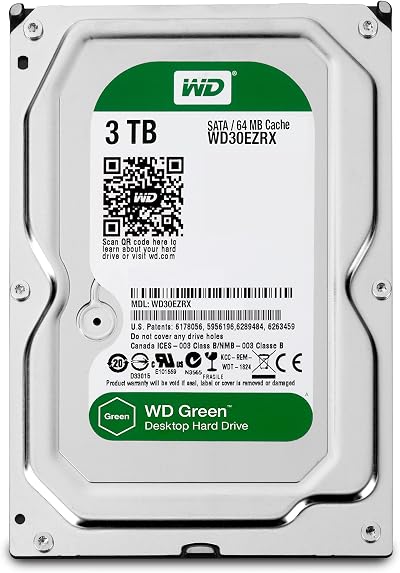 Western Digital WD30EZRX 3TB 5400 RPM SATA Internal Hard Drive HDD